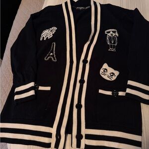 Karl Lagerfeld Black cardigan